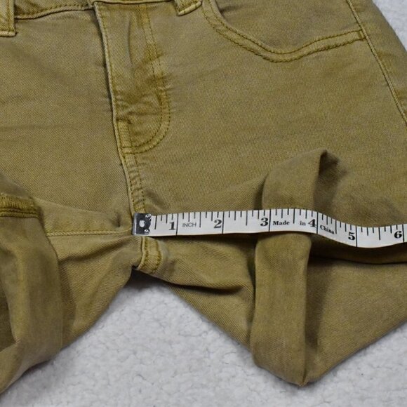 American Eagle Outfitters Super Stretch Twill Midi Shorts Tan Size 0 - Picture 6 of 14